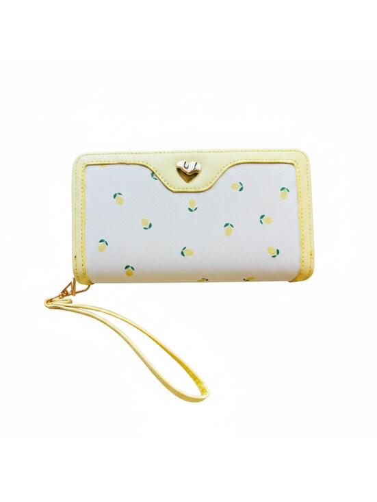 Handbags - Lemon NWT double zip novelty wristlet large